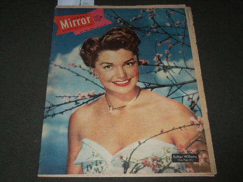 1951 JULY 15 MIRROR MAGAZINE SECTION - ESTHER WILLIAMS COVER - J 3023