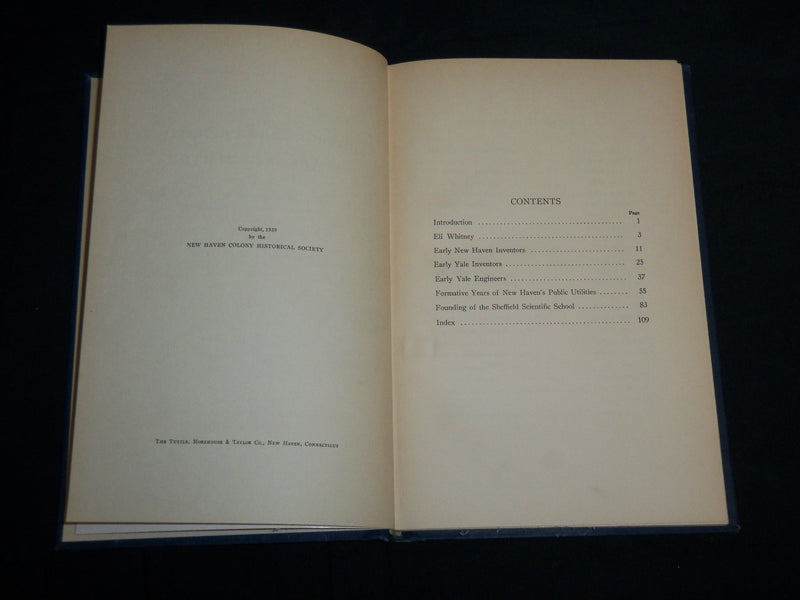 1939 INVENTORS AND ENGINEERS OF OLD NEW HAVEN BOOK BY RICHARD KIRBY - KD 6794