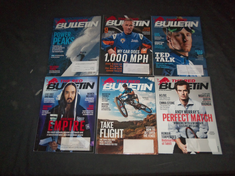 2012-2015 THE RED BULLETIN MAGAZINE - LOT OF 38 - O 3072