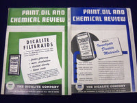 1944 PAINT OIL & CHEMICAL REVIEW MAGAZINE LOT OF 32 ISSUES - GREAT ADS - O 509