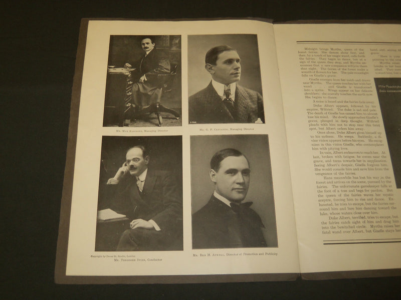 1910 ANNA PAVLOWA - MIKAIL MORDKIN FIRST AMERICAN TOUR PROGRAM - J 5153