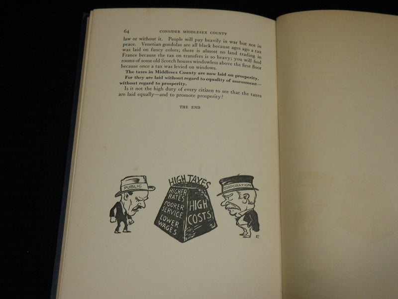 1926 CONSIDER MIDDLESEX COUNTY HARDCOVER BOOK BY SAMUEL CROWTHER - KD 7370