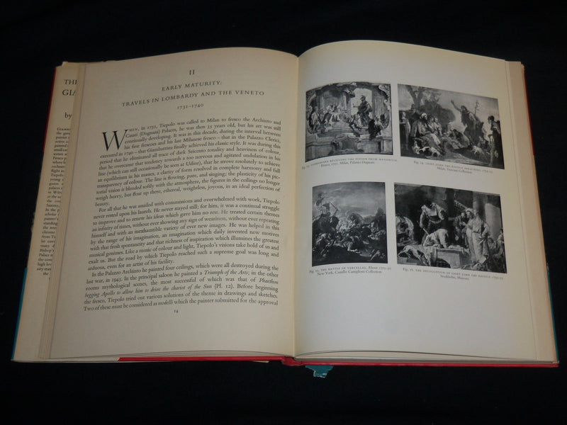 1955 TIEPOLO HIS LIFE AND WORK HARDCOVER BOOK BY ANTONIO MORASSI - R 703O