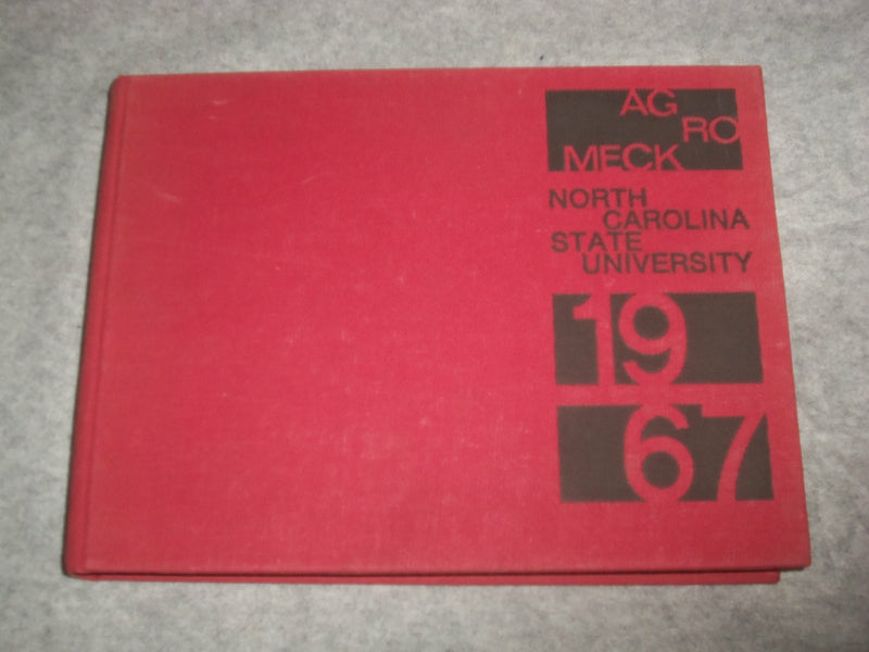 1967 AGROMECK NORTH CAROLINA STATE UNIVERSITY YEARBOOK - RALEIGH, NC - YB 1970