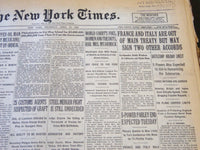 1930 APRIL 10 NEW YORK TIMES - FRANCE AND ITALY ARE OUT OF MAIN TREATY - NT 5657