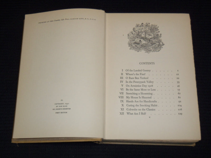 1941 MY OWN FOUR WALLS BOOK SIGNED BY DON ROSE & SYLVIA ROSE - KD 7732