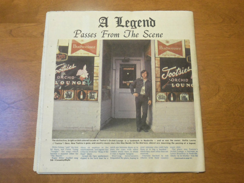1978 MAY COUNTRY STYLE NEWSPAPER -WHAT ELVIS' DEATH MEANT TO HIS WOMEN -NP 4766