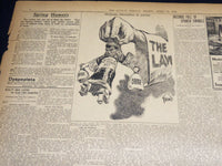 1909 APRIL 18 THE BOSTON HERALD - TAFT ENJOYS FIRST ROAST OF HIS TERM - BH 390