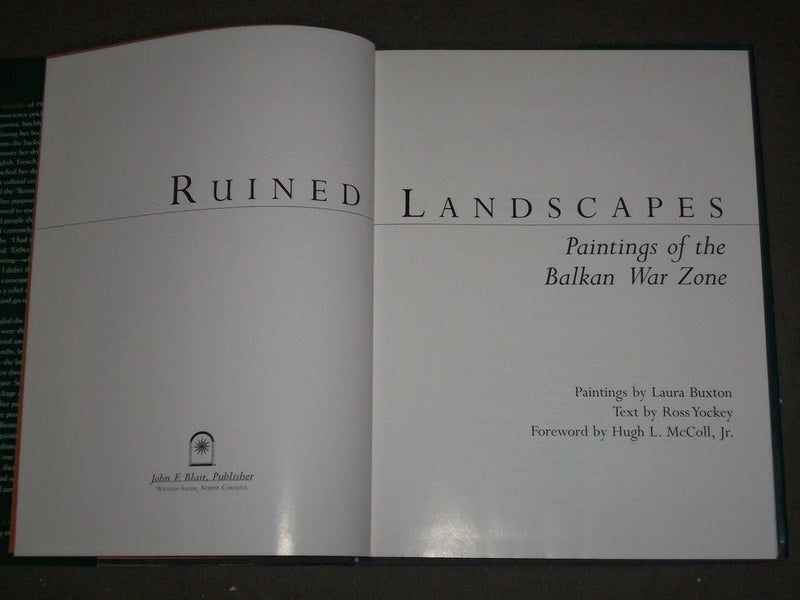 2000 RUINED LANDSCAPES PAINTINGS OF BALKAN WAR ZONE ILLUSTRATED BOOK - KD 1092