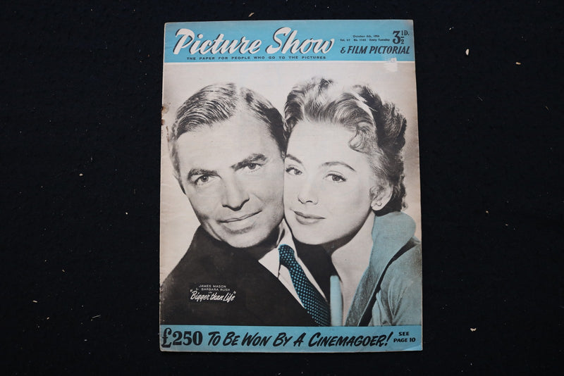 1956 OCT 6 PICTURE SHOW MAGAZINE - JAMES MASON & BARBARA RUSH COVER - E 25192