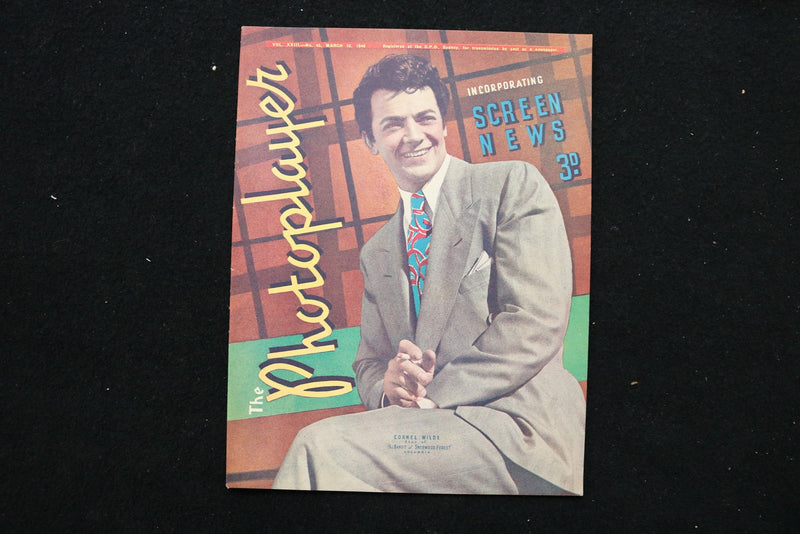 1946 MARCH 16 THE PHOTOPLAYER MAGAZINE - CORNEL WILDE COVER - E 25452
