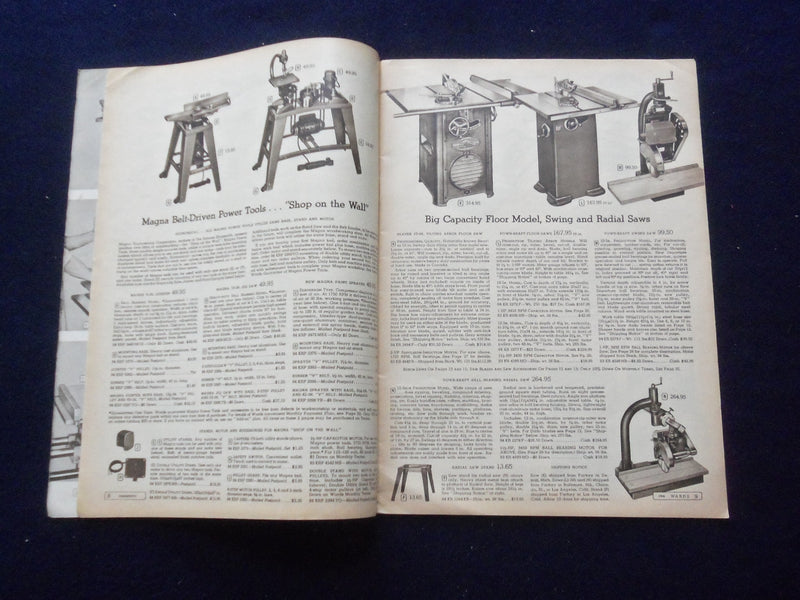 1955-1956 MONTGOMERY WARD POWR-KRAFT POWR-KRAFT POWER TOOL CATALOG - J 8487