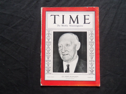 1934 APRIL 30 TIME MAGAZINE - HON. ROBERT LEE DOUGHTON - T 420
