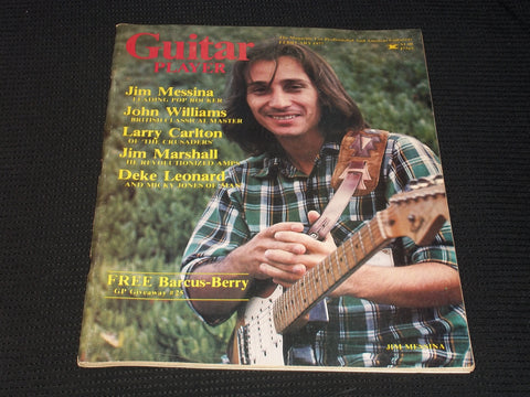 1977 FEBRUARY GUITAR PLAYER MAGAZINE - JIM MESSINA FRONT COVER - E 7716