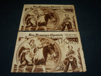 1936 APRIL 19 SAN FRANCISCO CHRONICLE ROTO LOT OF 2 - SHIRLEY TEMPLE - NP 5099