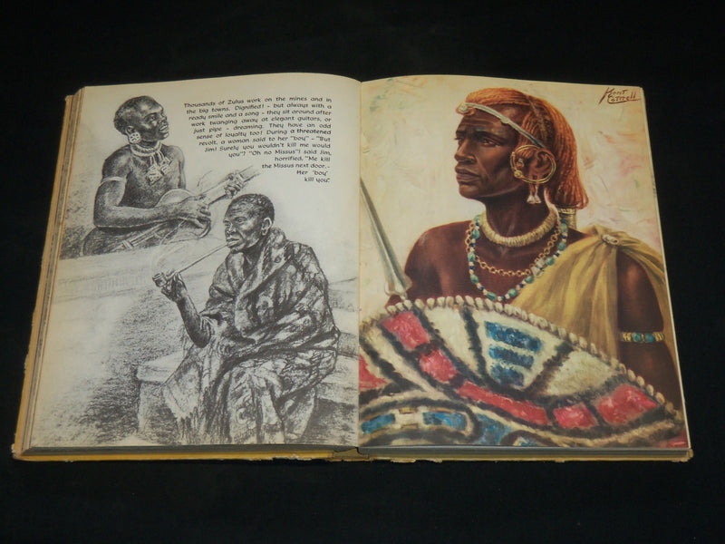 1965 SUNBURNT AFRICA HARDCOVER BOOK BY KENT COTTRELL - NICE ILLUS. - KD 2767G