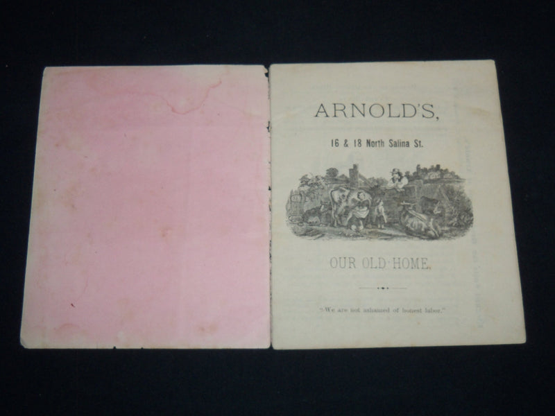 1800'S ARNOLD'S HINTS PRACTICAL AND USEFUL - SYRACUSE NEW YORK - J 9024
