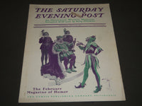 1902 FEB 22 THE SATURDAY EVENING POST MAGAZINE - HARRISON FISHER COVER - SP 1030