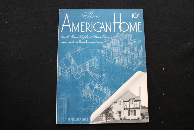 1934 SEP THE AMERICAN HOME MAGAZINE - SMALL HOUSE PORTFOLIO COVER - E 10119