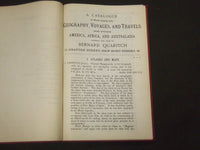 1915 A CATALOGUE OF GEOGRAPHY VOYAGES & TRAVELS QUARITCH BOUND - KD 2091