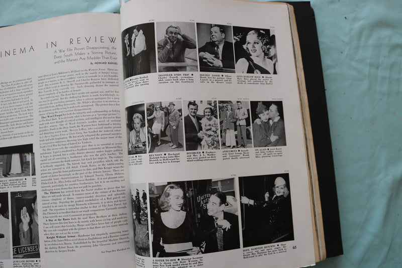 1937 JUNE, JULY, SEPTEMBER CINEMA ARTS MAGAZINE - BOUND VOLUME - E 26485