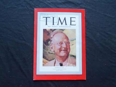 1939 FEBRUARY 6 TIME MAGAZINE - ROBERT FECHNER - T 646