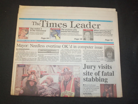1996 JAN 17 WILKES-BARRE TIMES LEADER-JURY VISITS SITE OF FATAL STABBING-NP 7606