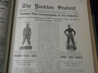 1912-1917 YANKTON STUDENT NEWSPAPER VOLUME LOT OF 5 - SOUTH DAKOTA - KD 3396B