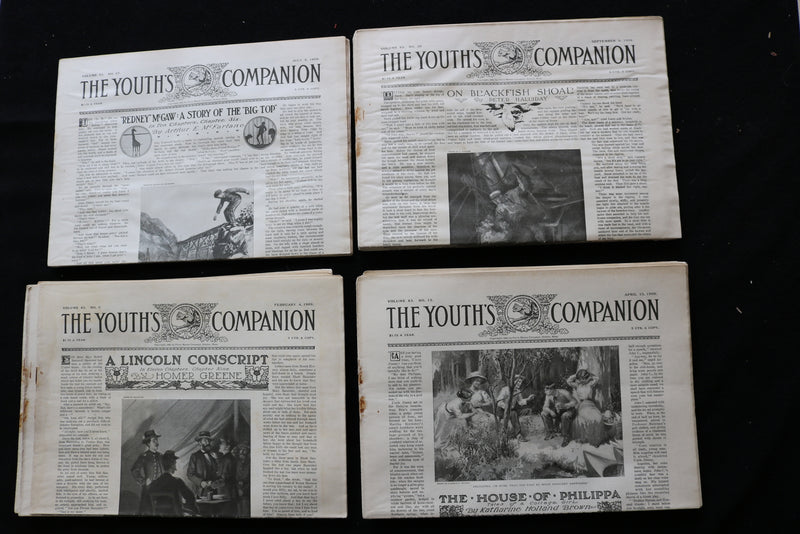 1908-1915 THE YOUTH'S COMPANION MAGAZINE - LOT OF 179 - O 3703