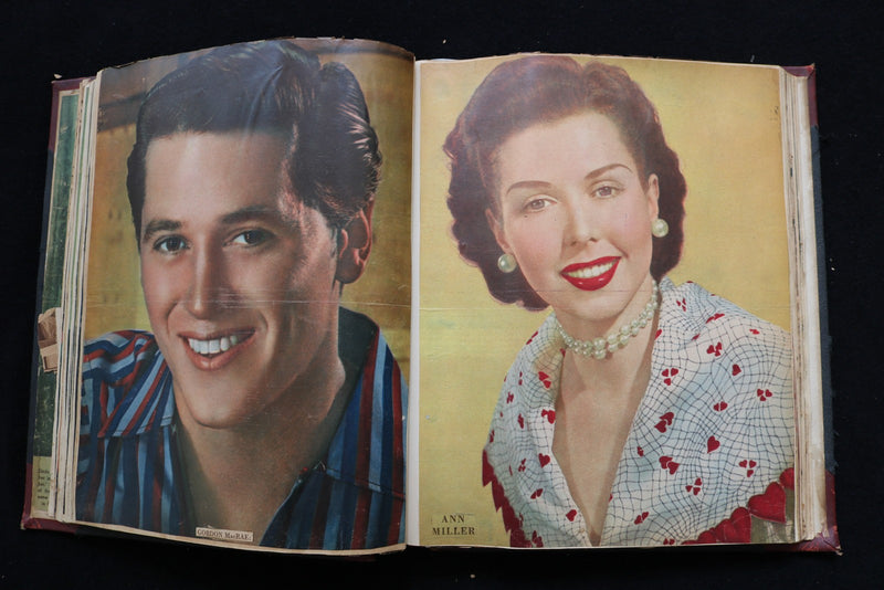 MOVIE STARS SCRAPBOOK - MARILYN MONROE-ELIZABETH TAYLOR-JANE RUSSELL - E 26439