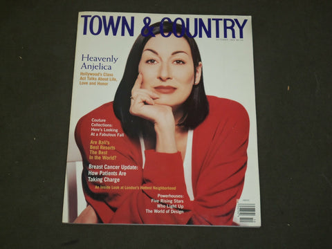 1994 OCTOBER TOWN & COUNTRY MAGAZINE - ANJELICA HUSTON- KENNETH JAY LANE- B 5070