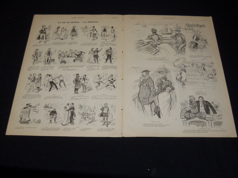 1897 JOURNAL AMUSANT ILLUSTRE FRENCH MAGAZINE LOT OF 29 - FASHION ILLUS- O 3197D