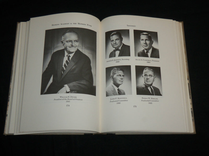 1964 HOPKINS ACADEMY & THE HOPKINS FUND 1664-1964 BOOK - SIGNED - KD 6958
