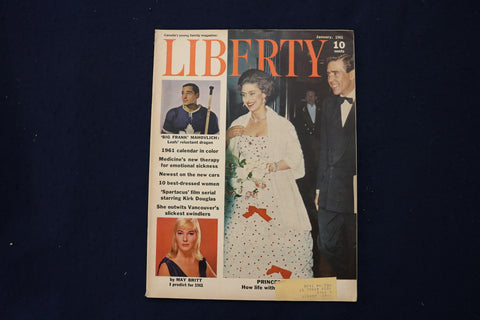 1961 JANUARY LIBERTY MAGAZINE - PRINCESS MARGARET COVER - E 19026