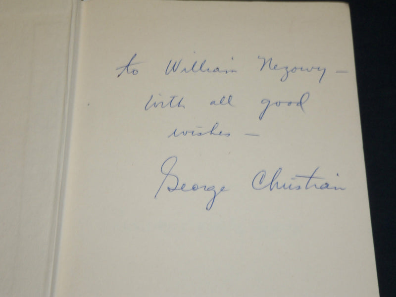 1970 THE PRESIDENT STEPS DOWN BOOK INSCRIBED BY GEORGE CHRISTIAN - D 556