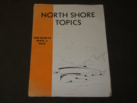 1932 SEPTEMBER NORTH SHORE TOPICS MAGAZINE VOLUME 1 NO. 3 - J 3506