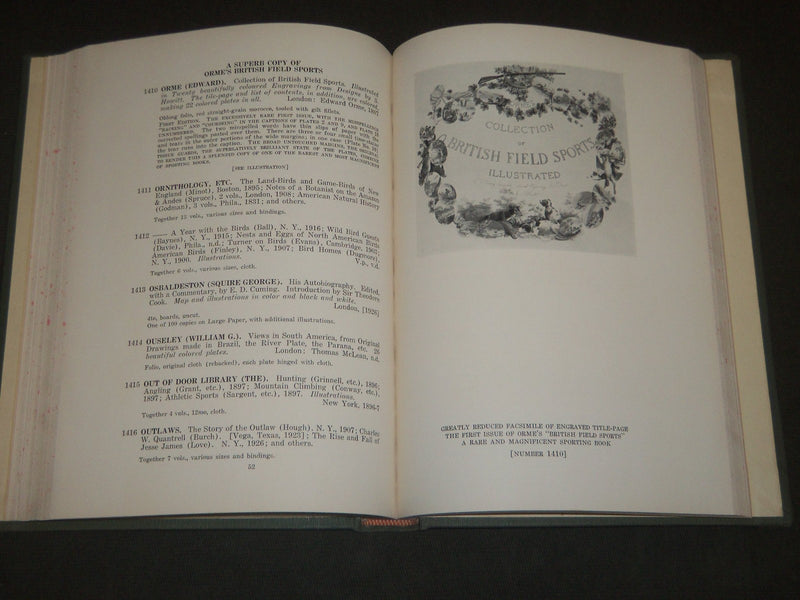 1928 NOV 9 & 15 THE LIBRARY OF NORMAN JAMES AUCTION CATALOGUE - KD 2099D