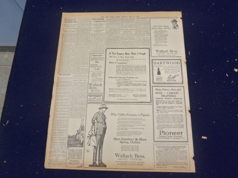 1918 MAY 17 NEW YORK TIMES - BALFOUR SAYS DOOR OPEN TO PEACE OFFER - NT 8197