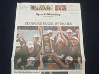 2021 APRIL 5 NEW YORK TIMES - STANFORD WINS THE WOMEN'S NCAA NATIONAL TITLE