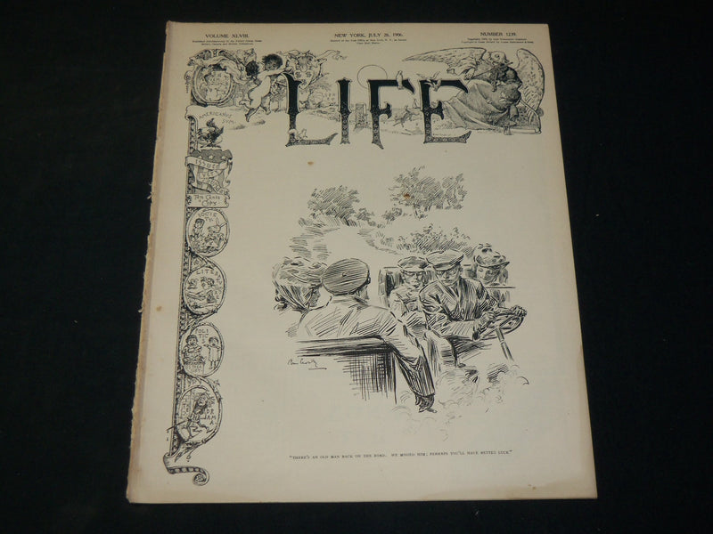 1906 JULY 26 LIFE MAGAZINE - NICE COVER & ILLUSTRATIONS - B 4590V
