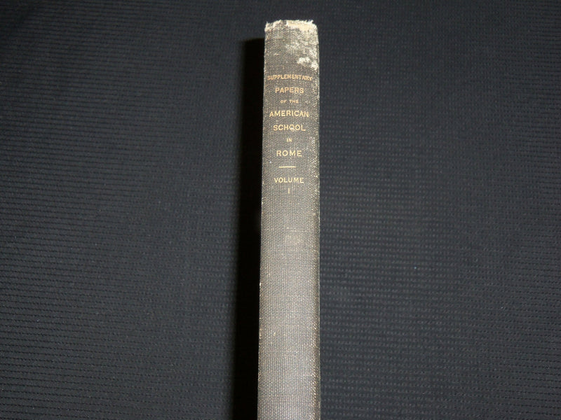 1905 AMERICAN SCHOOL OF CLASSICAL STUDIES IN ROME BOOK - VOLUME NO. 1 - KD 7446