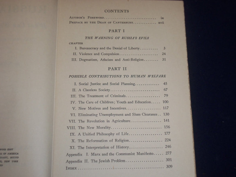 1934 RUSSIA TODAY WHAT CAN WE LEARN FROM IT BOOK BY SHERWOOD EDDY - KD 2628