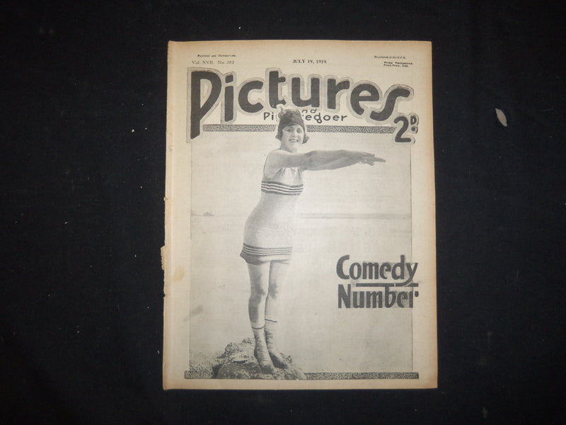 1919 JULY 19 PICTURES AND PICTUREGOER MAGAZINE - COMEDY NUMBER - ST 3409