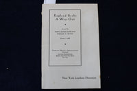 1932 JANUARY 9 ENGLAND SEEKS A WAY OUT SOFTCOVER BOOKLET - K 1577
