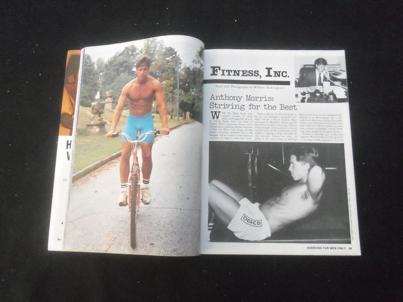 1988 JANUARY EXERCISE FOR MEN ONLY MAGAZINE - GREG LOUGANIS WORKOUT - SP 1522K
