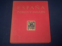 1952 ESPANA PUEBLOS Y PAISAJES BOOK BY JOSE ORTIZ ECHAGUE VOLUME 2 - KD 1629