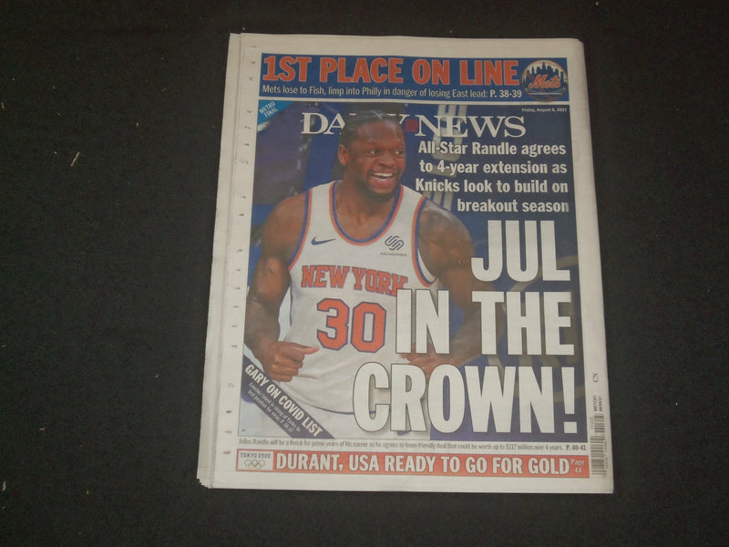 2021 AUGUST 6 NEW YORK DAILY NEWS NEWSPAPER - NY POLS MOVING TO IMPEACH CUOMO