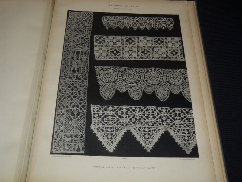 1900'S LES POINTS DE VENISE J G CAMERINO FRENCH LACE DESIGN FRENCH VOLUME- Z 269