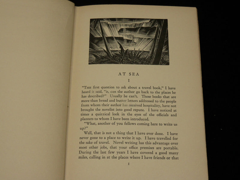 1930 HOT COUNTRIES HARDCOVER BOOK BY ALEC WAUGH - WOODCUTS BY WARD - KD 6519