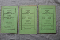 1932-1937 BULLETIN OF THE AMERICAN MATHEMATICAL SOCIETY - LOT OF 18 - O 3899